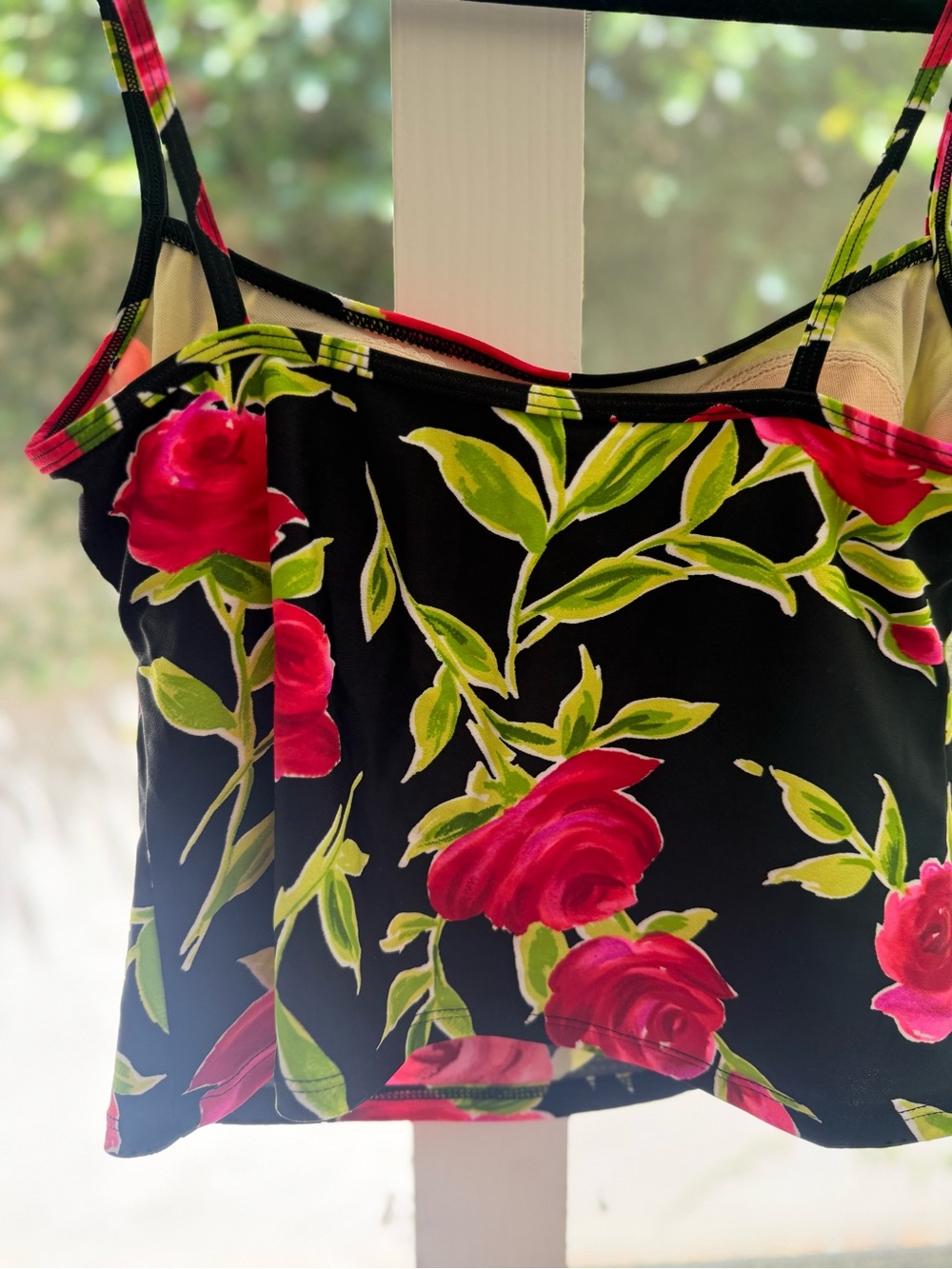 Vintage 90s Y2K La Blanca Swim Graphic Rose
Bathing Suit Tankini Top - Picture 9 of 13